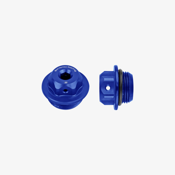 Aluminum oil cap for Ducati M22x1,5 - BLUE