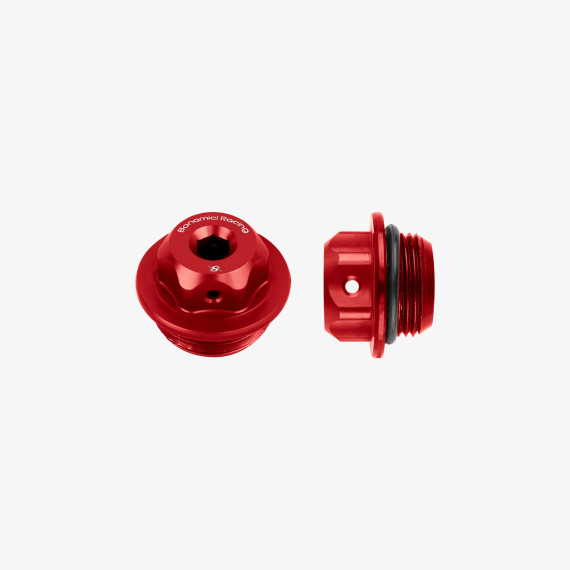 Aluminum oil cap for Ducati M22x1,5 - RED