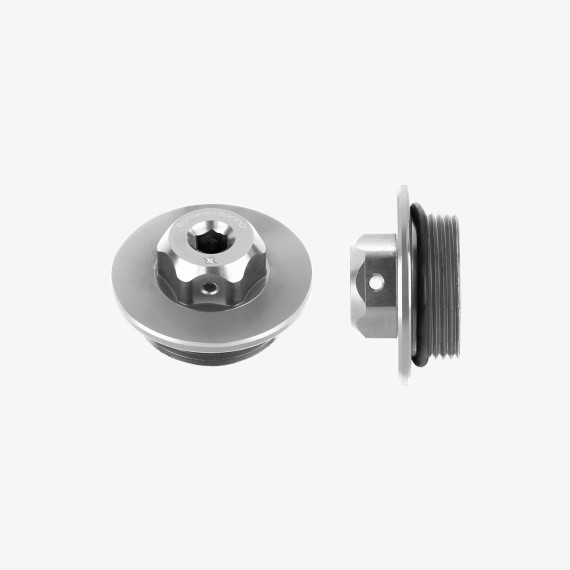 Aluminum oil cap for Kawasaki M30x1,5 - SILVER