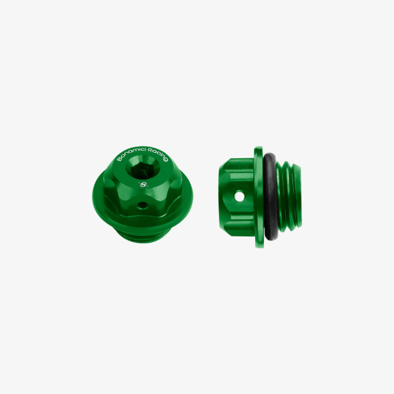 Aluminum oil cap for Ducati 848-1098-1198 M19,5x2,5 - GREEN