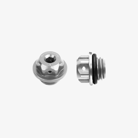 Aluminum oil cap for Ducati 848-1098-1198 M19,5x2,5 - SILVER