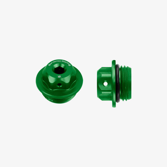 Aluminum oil cap for BMW M24x2 - GREEN