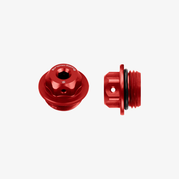 Aluminum oil cap for BMW M24x2 - RED