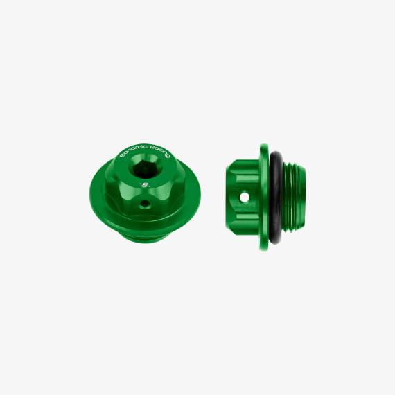 Aluminum oil cap for Suzuki M20x1,5 - GREEN