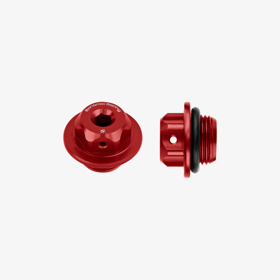 Aluminum oil cap for Suzuki M20x1,5 - RED