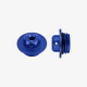 Aluminum oil cap for Yamaha M27x3 - BLUE