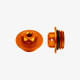 Aluminum oil cap for Yamaha M27x3 - ORANGE