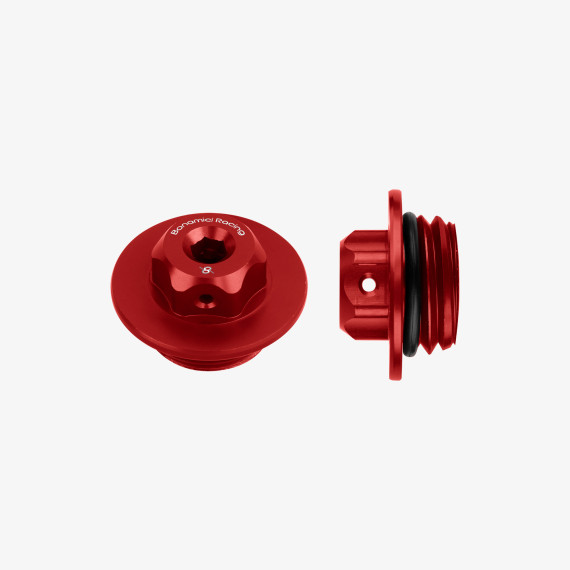 Aluminum oil cap for Yamaha M27x3 - RED