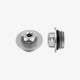 Aluminum oil cap for Yamaha M27x3 - SILVER