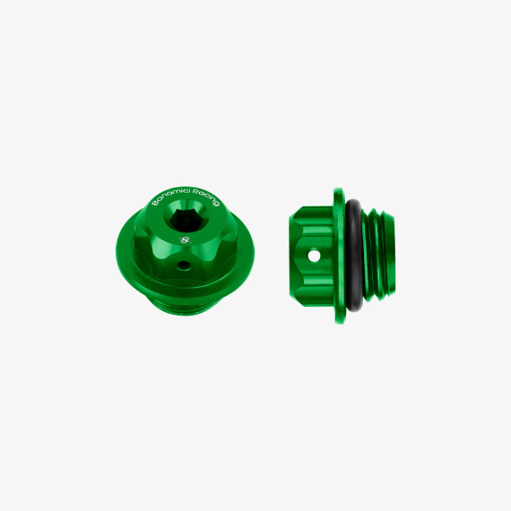 Aluminum oil cap M20x2,5 - GREEN