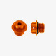 Aluminum oil cap for Triumph Street Triple 765 R-RS - Speed Triple 1200 RS-RR M20x2,5 - ORANGE