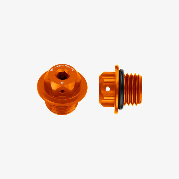 Aluminum oil cap for Triumph Street Triple 765 R-RS - Speed Triple 1200 RS-RR M20x2,5 - ORANGE