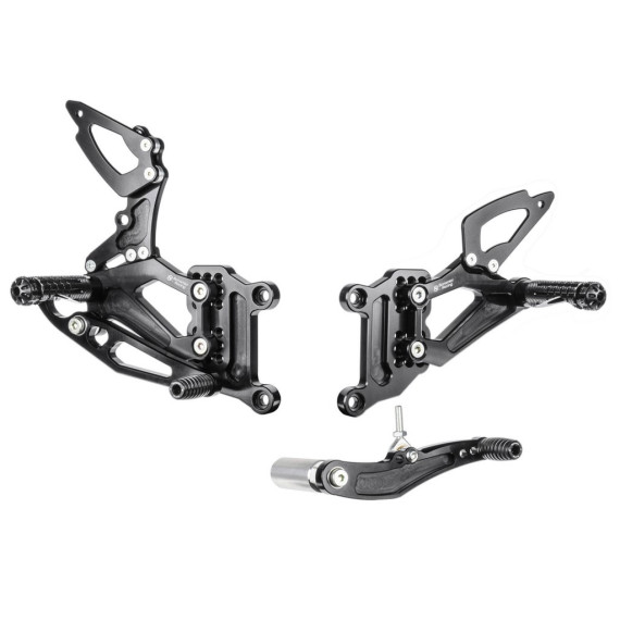 Aluminum rearsets Yamaha YZF R1 (street) 04-06