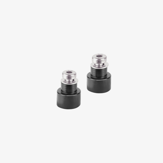 Aluminum pair of steering stops