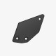 Aluminum heel plate for K011 - K012 - K015 - K017 - K020 - left side