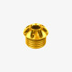 Coloured cap for footpeg - GOLD