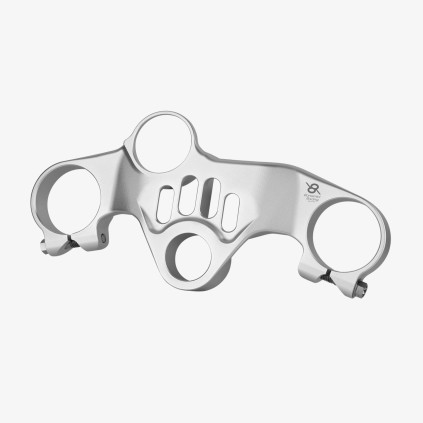 Aluminum top triple clamp Aprilia RSV4  - RSV4 Factory  “Street” 09-14 - 19-23 - SILVER