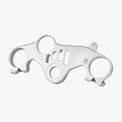 Aluminum top triple clamp Yamaha YZF R6 “Street” 17-23 - SILVER