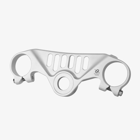 Aluminum top triple clamp Yamaha YZF R6 “Race” 17-23  - SILVER