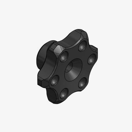 Aluminum knob spare part for remote adjuster racing