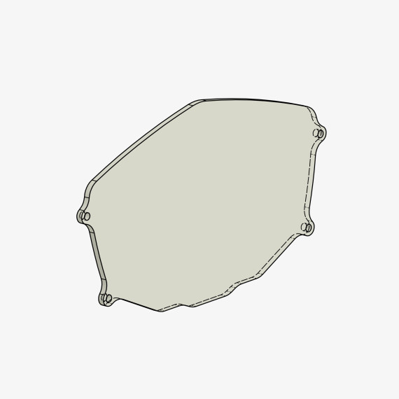 PMMA glass spare part Aprilia RSV4-Tuono V4 17-20