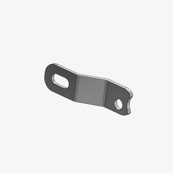 Iron exhaust bracket for TH04