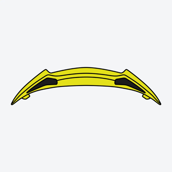 Airoh Rear Spoiler Twist 2.0 Yellow matt