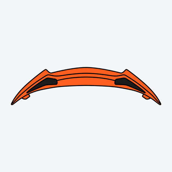 Airoh Rear Spoiler Twist 2.0 Orange matt