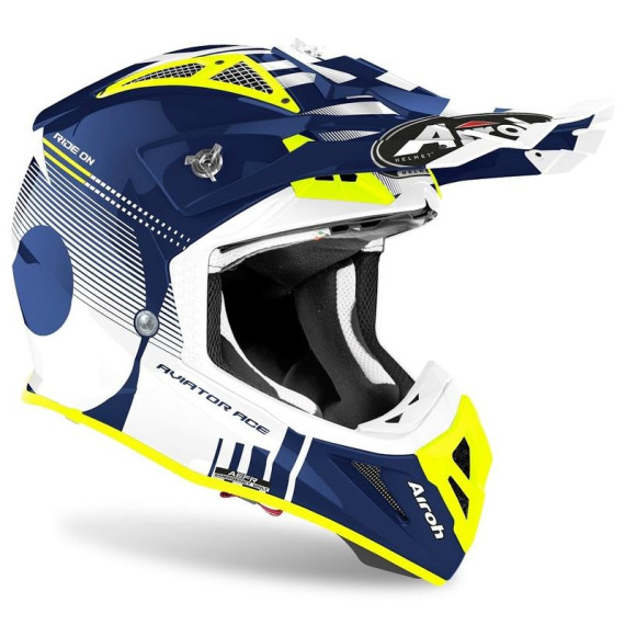 Airoh Helmet Aviator Ace Nemesi blue gloss