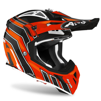 Airoh Helmet Aviator Ace Nemesi orange gloss