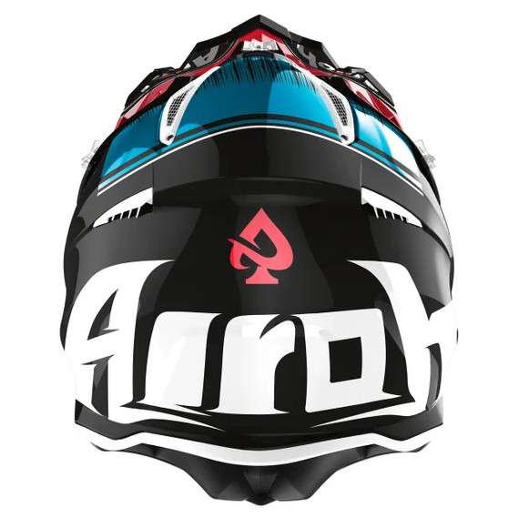 Airoh Helmet Aviator Ace Kybon red/blue gloss