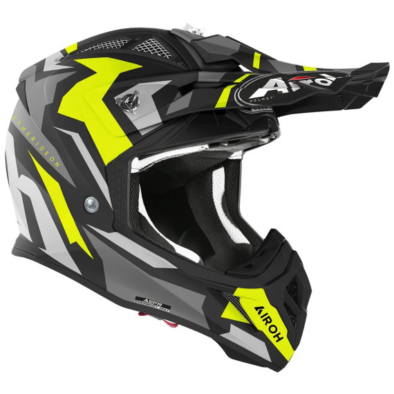 Airoh Helmet Aviator Ace Kybon yellow matt