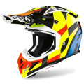 Airoh Helmet Aviator Ace Trick yellow/blue