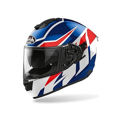 Airoh Helmet ST501 Frost blue/Red Gloss