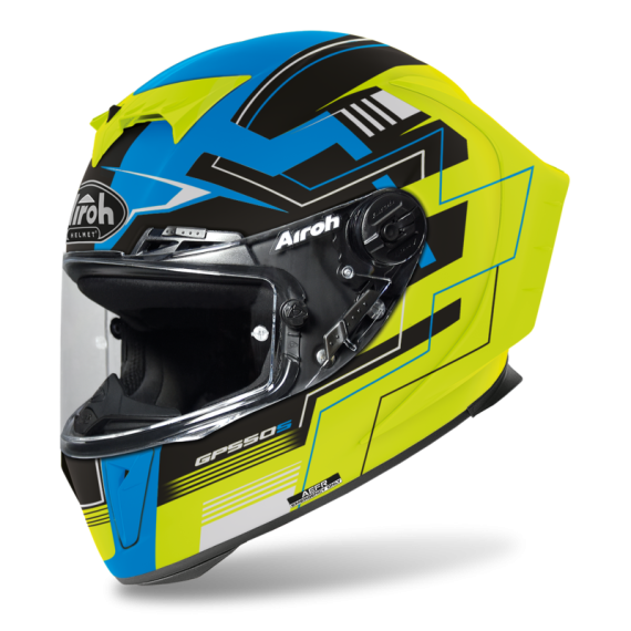 Airoh GP 550 S Challeng blue/yellow matt