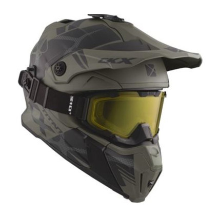 CKX Helmet + Goggles TITAN Climb Matt grey