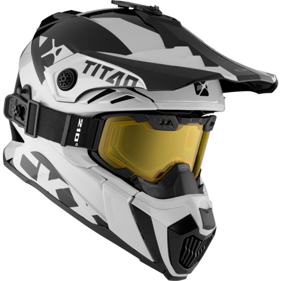 CKX Helmet + Goggles TITAN Airflow Extra Ivory