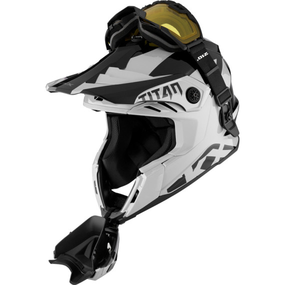 CKX Helmet + Goggles TITAN Airflow Extra Ivory