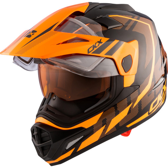 CKX Helmet QUEST RSV Moosek w electric visor Orange