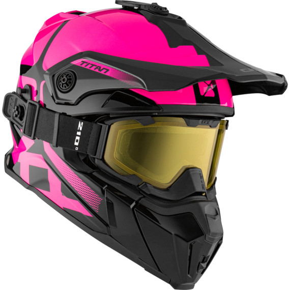 CKX Hjälm + Goggles TITAN Polar Pink