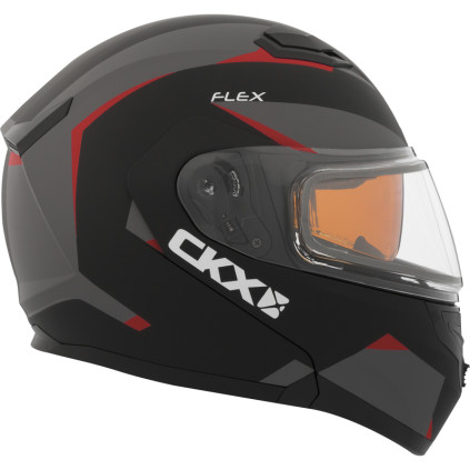 CKX Helmet, Flip-Up Flex RSV Control Red Electrical visor