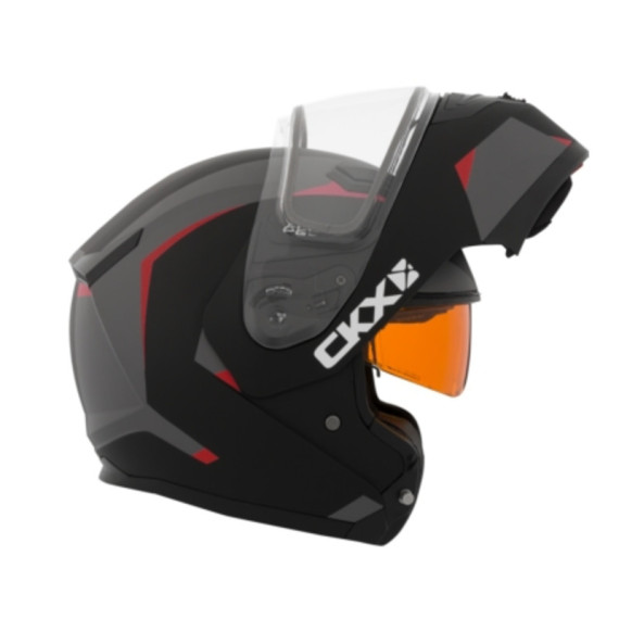 CKX Helmet, Flip-Up Flex RSV Control Red Electrical visor