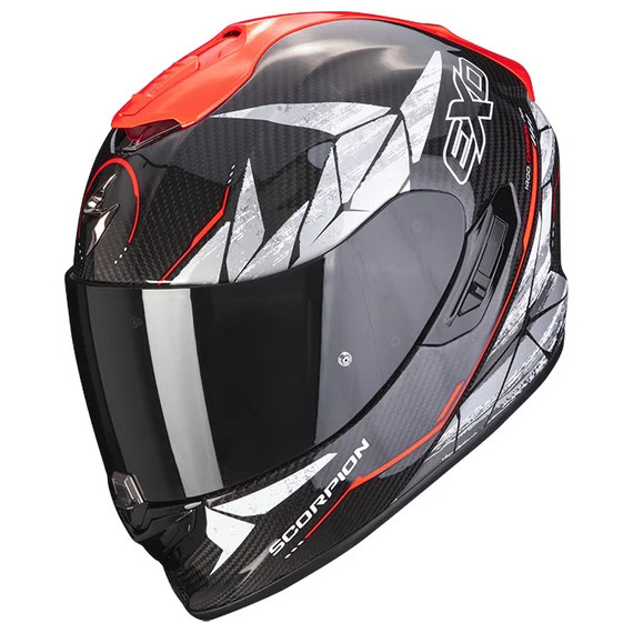 SCORPION Helmet EXO-1400 AIR Carbon Aranea black/red