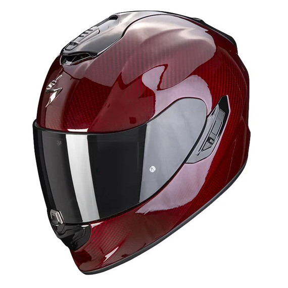 SCORPION Helmet EXO-1400 AIR CARBON red Solid carbon fiber