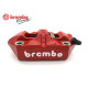 Brembo M4 100mm - red color_white logo - RH