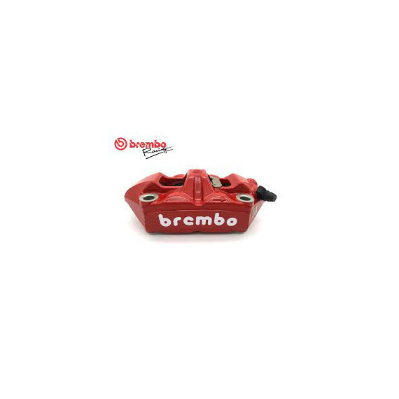 Brembo M4 100mm - red color_white logo - RH