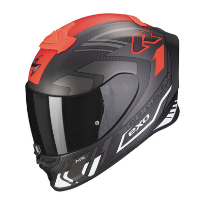 SCORPION Helmet EXO-R1 Evo AIR Carbon Supra matt black/red