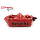 Brembo M4 100mm - red color_black logo - RH