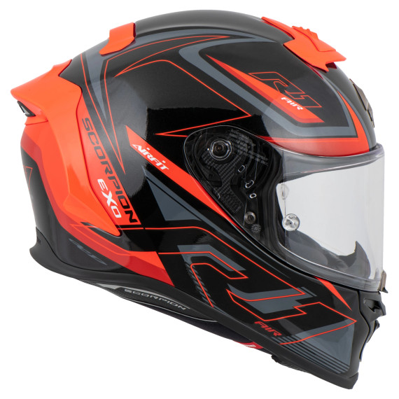 SCORPION Helmet EXO-R1 EVO AIR GAZ black/red