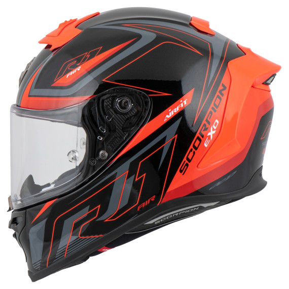 SCORPION Helmet EXO-R1 EVO AIR GAZ black/red